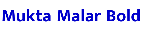 Mukta Malar Bold fuente